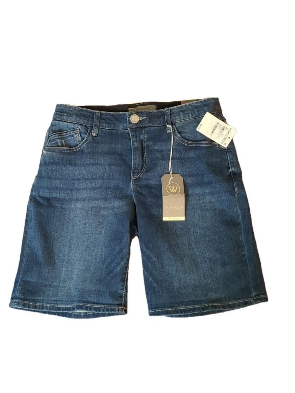 Wit & wisdom distressed ab technology denim shorts size 6